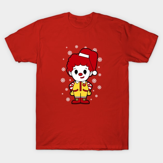 Ronald McDonalds Christmas T-Shirt by liora natalia